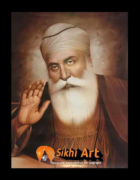 Guru Nanak Dev Ji Original Print 2 In Size - 23 X 18 – SikhiArt